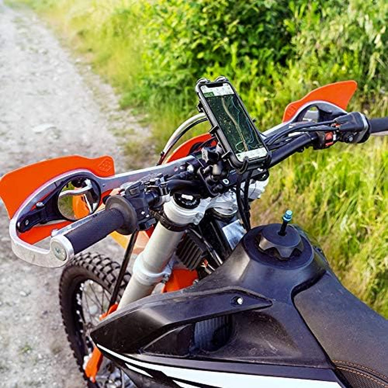 Quick-Grip Large Phone Mount with Handlebar U-Bolt Base RAM-B-149Z-A-PD4U with Short Arm for Motorcycle, ATV/UTV, Bike