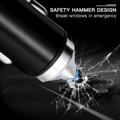 Dual USB Car Charger, 4.8A Output, Bling Crystal Diamond Car Decorations Accessories Fast Charging Adapter for Iphones Android Ios, Samsung Galaxy, LG, Nexus, HTC (Black)