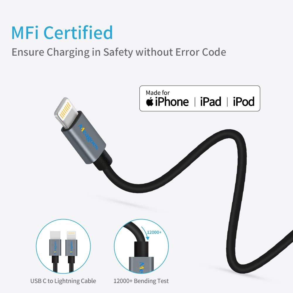Fast USB C Car Charger,  20W PD Rapid Charging Adapter Compatible for Apple Iphone 14 Pro Max/14 Pro/14 Plus/14/13/12/Mini/11/Xs/Xr/X/8 Plus/Se 3-3.3Ft Mfi Certified Type C to Lightning Cable